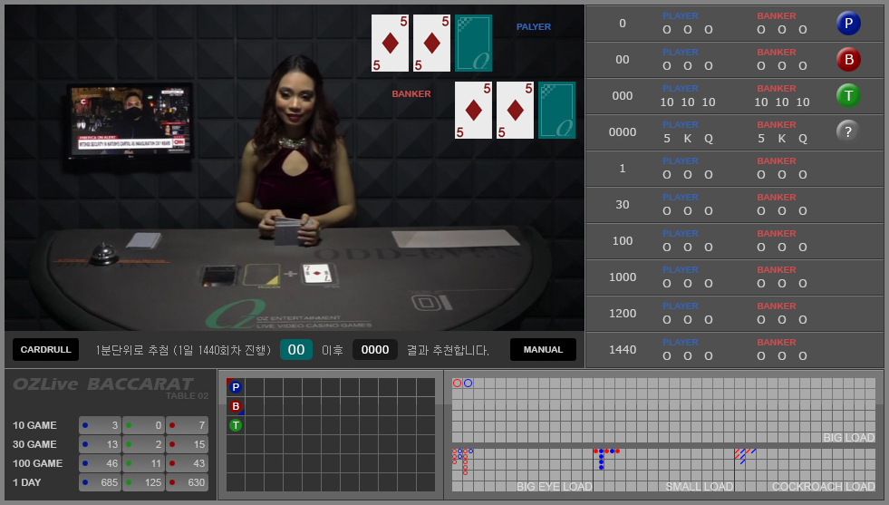 Web iframe baccarat